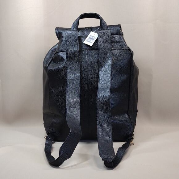 Black faux leather Backpack - Picture 2 of 16
